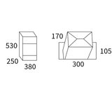 Allux 500 Ruko zwart pakketbrievenbus_